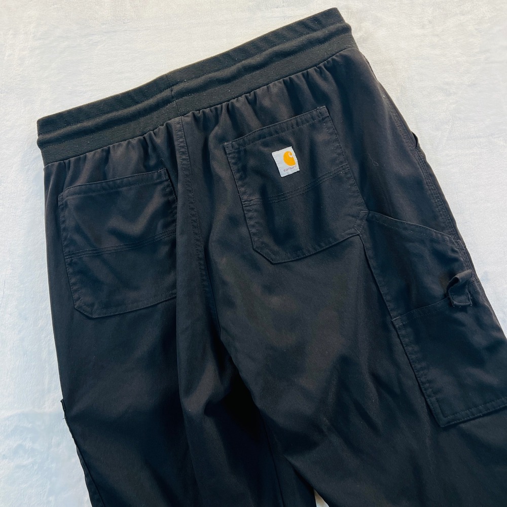 Carhartt Liberty C52227 Black Scrub Pants Cargo Utility Womens Medium Regular